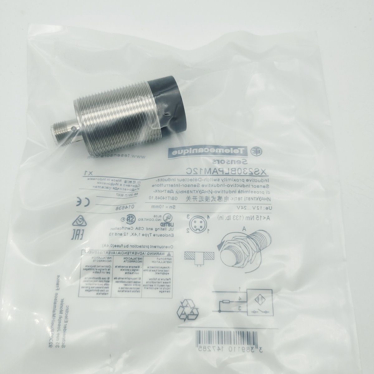 施耐德传感器XU9 N18PP341WD正品批发现货，包邮 